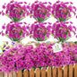 MACTING 12 Bundles Artificial Flowers for Outdoors Fake Flowers UV Resistant Faux Outdoor Plants No Fade for Planters Window Box Patio Porch Yard Garden Spring Summer Decorations(Purple)