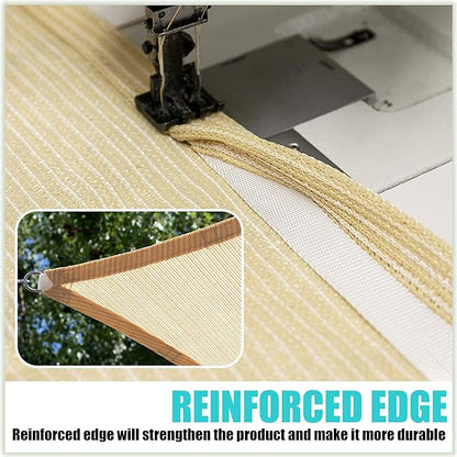 Amgo Custom Size 13' x 16' x 20.6' Black Right Triangle Sun Shade Sail UPF50+ AGTAPRT12, Order to Make Canopy Awning, 95% UV Blockage, Water & Air Permeable, Commercial Standard (We Customize)