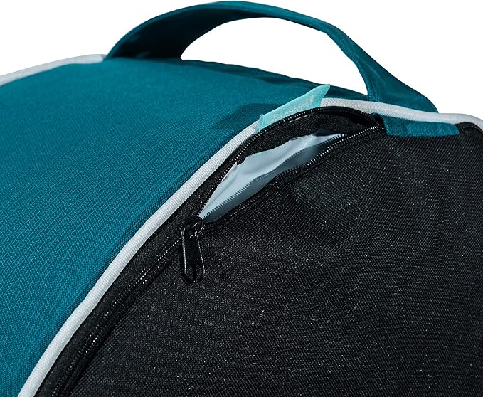QILLOWAY Indoor/Outdoor Inflatable Stool,Round Ottoman,All Weather Foot Rest for Camping or Home,Peacock Blue
