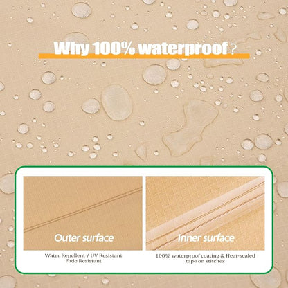 F&J Outdoors Patio Furniture Covers, Waterproof UV Resistant - Image 5
