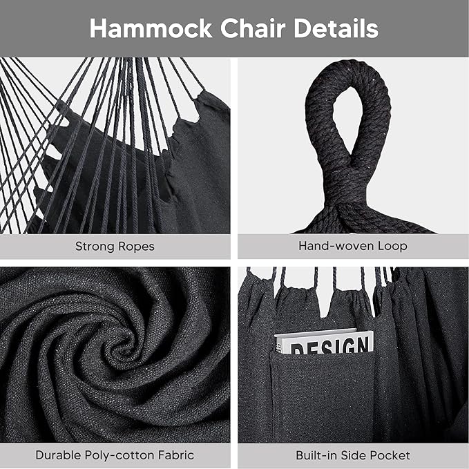 SUNCREAT 2-in-1 Convertible Free Standing Hammock with Stand Included, Camping Backyard Hammock with Stand, Patented, Blue & White Stripe