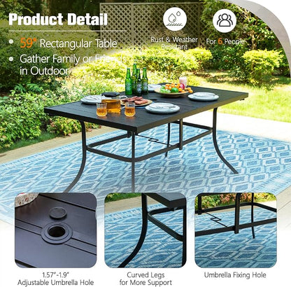 Sophia & William Outdoor Patio Table - Image 6