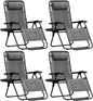 Homall Zero Gravity Chair Patio Folding Lawn Outdoor Lounge Reclining Chair with Cup Holder Pillows for Poolside Backyard and Beach Set of 4 Double Grey