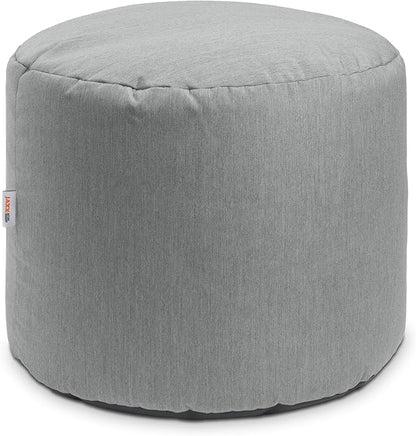 Jaxx Spring Outdoor Ottoman/Side Table, Premium Sunbrella, Granite