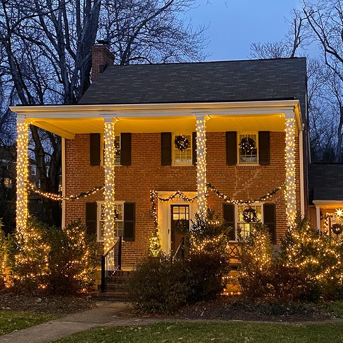 String Lights, 1000 Warm White LEDs, 272 Ft with Remote and 8 Modes