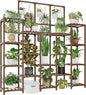 Plant Stand Indoor Outdoor 63" Tall Plant Shelf for Plants 14-Tier Large Plant Sheves for Living Room Heavy Duty Plant Rack Garden Balcony Patio Hanging Planter
