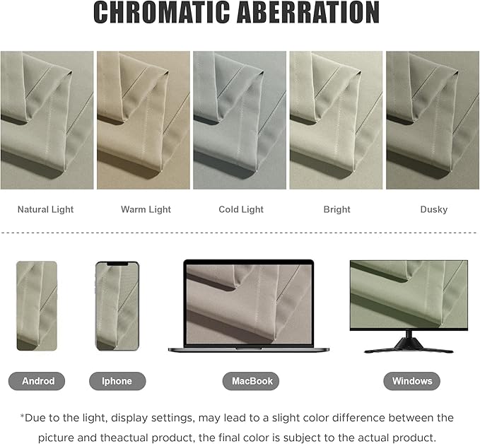 BONZER Waterproof Indoor/Outdoor Curtains for Patio Thick Privacy Grommet Curtains for Bedroom, Living Room, Porch, Pergola, Cabana, 1 Panel, 54W x 95L inch, Taupe