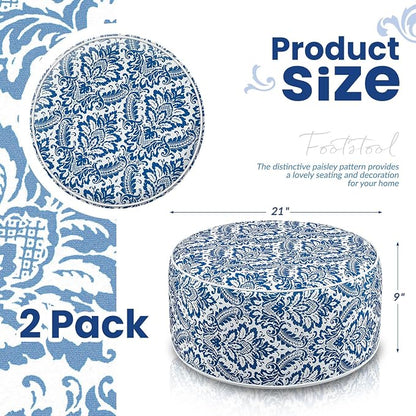 Outdoor Inflatable Ottoman Waterproof Pouf Ottoman - Image 2