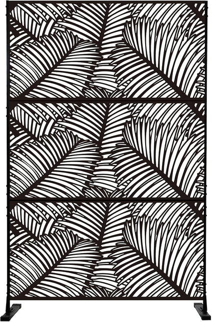 Kozyard Metal Privacy Screen 74" H x 47.2" W Decorative Outdoor Divider by Kozyard