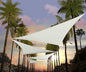 Amgo Custom Size 18' x 18' x 18' White Triangle Sun Shade Sail UPF50+ AGTAPRT12, Order to Make Canopy Awning, 95% UV Blockage, Water & Air Permeable, Commercial Standard (We Customize)