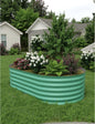 GarveeLife 8x4x1.5 ft Galvanized Raised Garden Bed - 18“ Tall Metal Planter Box for Vegetables, Flowers, Herbs, Rust-Resistant Outdoor Garden Box, Easy Assembly Raised Beds for Gardening, Green