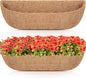 HFHOME 2 Packs 30 Inch Coco Liners for planters, 30" Trough Coconut Planter Hanging Basket Liners Replacement for Window Box Hanging Trough Planter