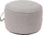 QILLOWAY Indoor/Outdoor Inflatable Stool,Round Ottoman,All Weather Foot Rest for Camping or Home,All Tan/Grey