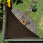Amgo 14' x 14' x 19.8' Brown Right Triangle Sun Shade Sail UPF50+ Canopy Awning AGSLT, 95% UV Blockage, Water & Air Permeable, 200GSM Heavy Duty Commercial and Residential (We Make Custom Sizes)