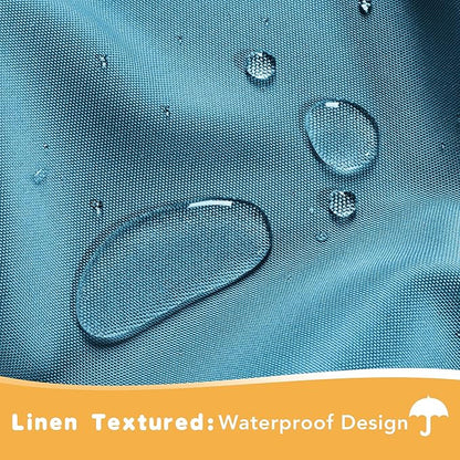 HolidayIdeas Extra Wide Outdoor Curtains for Patio Waterproof, 2 Panels - 110 x 84 Inch - Privacy & Light Filtering Curtains Grommet Outside Curtains for Porch, Gazebo, Pergola, Backyard (Teal