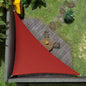 Amgo Custom Size 6' x 11' x 12.5' Red Right Triangle Sun Shade Sail Order to Make Canopy Awning UPF50+ AGSLT, 95% UV Blockage, Water & Air Permeable, 200GSM Commercial Standard (We Customize)