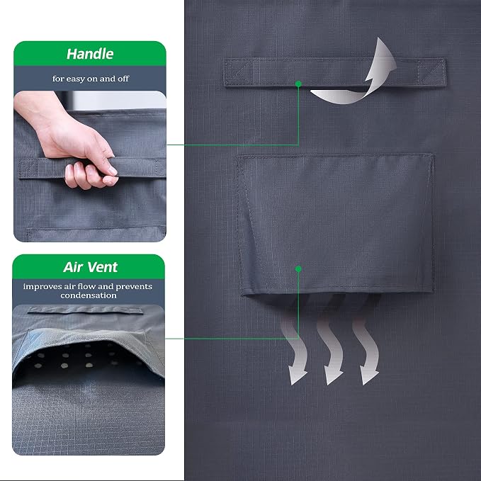 F&J Outdoors Heavy Duty Waterproof Anti-UV Rip-stop Fabric Large Patio - Image 7