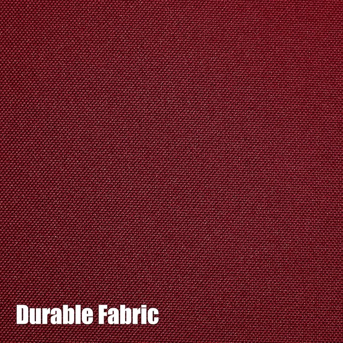 BONZER Waterproof Outdoor Curtains for Patio Porch Pergola Cabana Light Filtering Privacy Grommet Indoor Curtain Panels for Bedroom Living Room, 1 Panel, 54W x 120L inch, Red