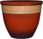 Classic Home and Garden Premiere Collection Planter, Abigail 15", Lava Red