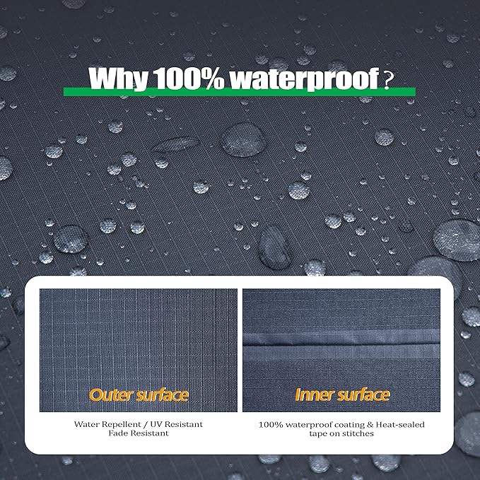 F&J Outdoors Patio Furniture Covers Waterproof Anti-UV Rip-stop Fabric Outdoor - Image 5