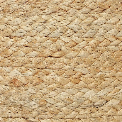 REDEARTH · Cylindrical Pouf Ottoman - Braided Pouffe Accent Sitting Round Footrest for Living Room, Bedroom, Nursery, kidsroom, Patio, Gym; 100% Jute (14.5"X14.5"X16"; Natural)