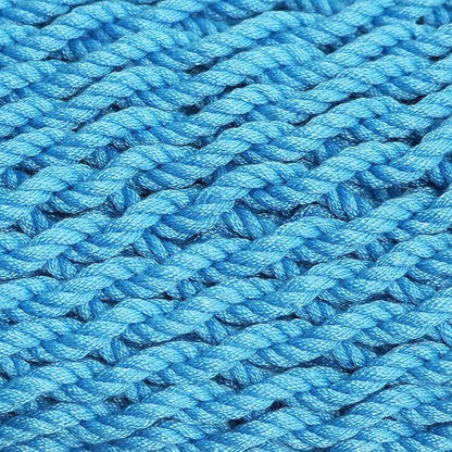 Sunnydaze Outdoor Hammock Chair Swing - Hanging Hammock Swing - Hanging Reading Chair - Soft-Spun Polyester Rope - Caribbean XL - Sky Blue